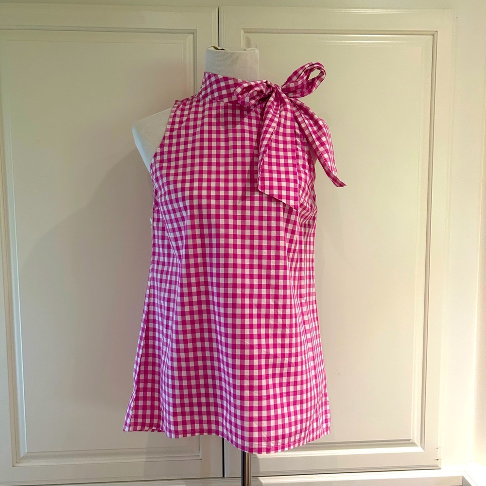 Tyler Boe Gingham Sleeveless Top